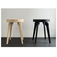 Side Table with End Grain Round Top