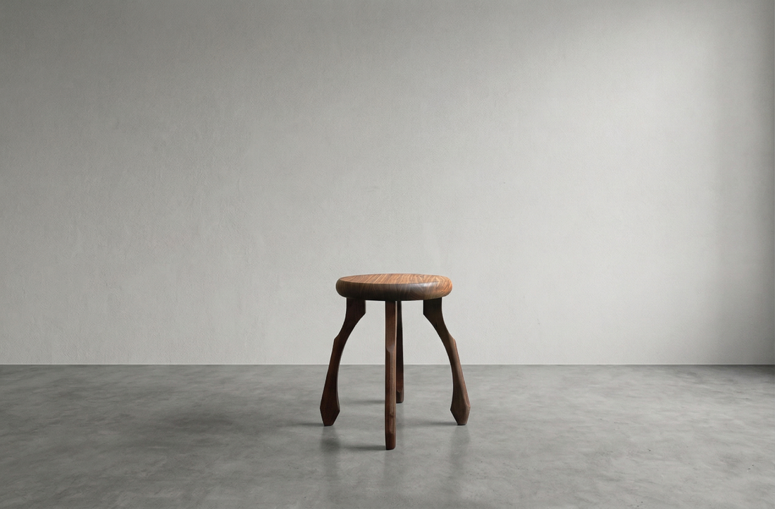 Sparrow Side Table — Sculptural Hardwood in End Grain or Long Grain