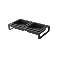 Pet Food Bowl - Steel + Ceramic