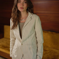 Blake Blazer in Cotton Stripe