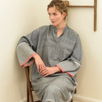 Charcoal Tribeca Long Sleeve Maxi Kaftan