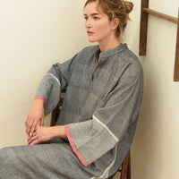 Charcoal Tribeca Long Sleeve Maxi Kaftan