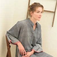 Charcoal Tribeca Long Sleeve Maxi Kaftan