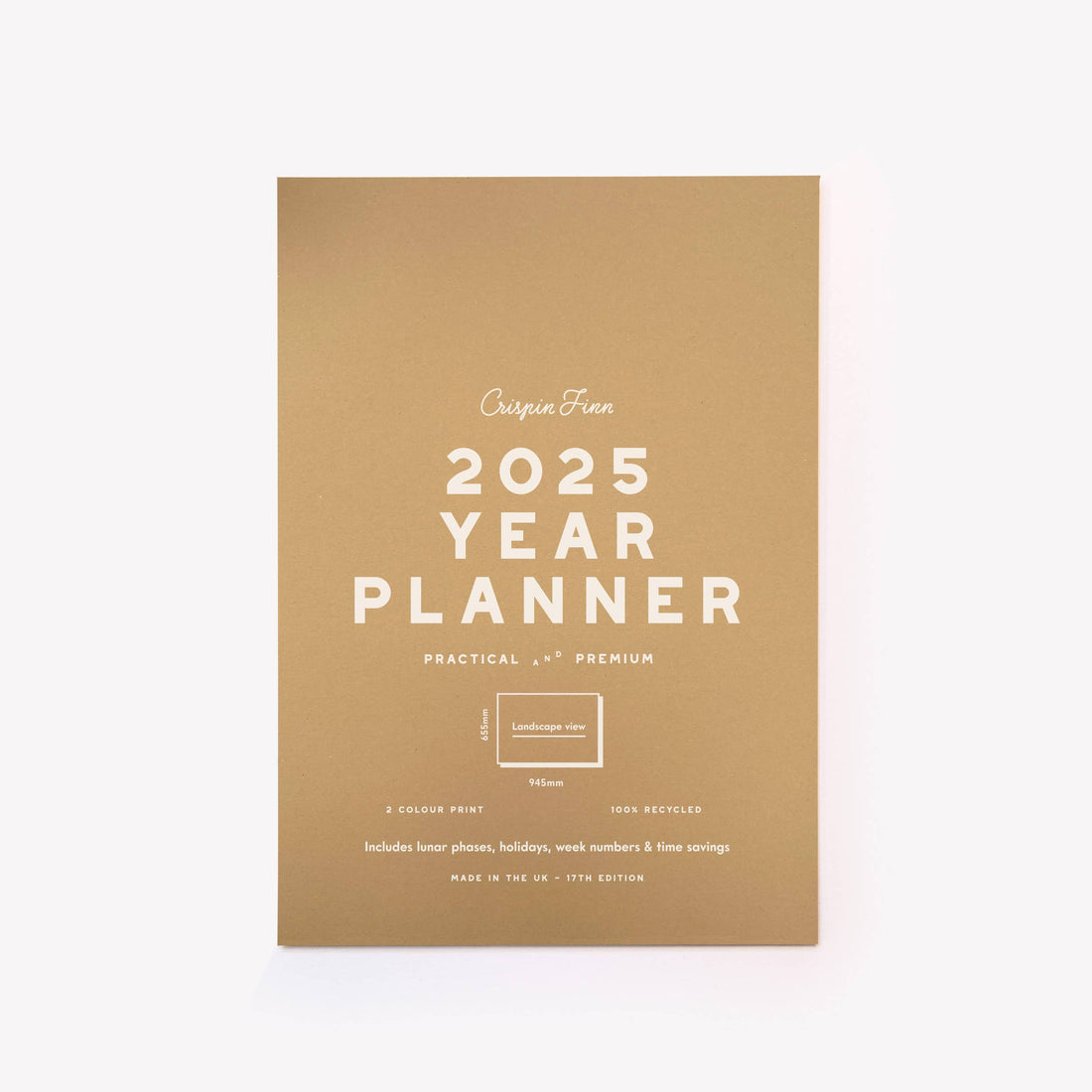 2025 Year Planner - Landscape View