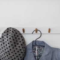 Wall-Mounted Coat Rack - Steel + Wood