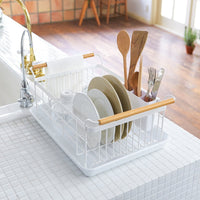Dish Rack - Steel + Wood
