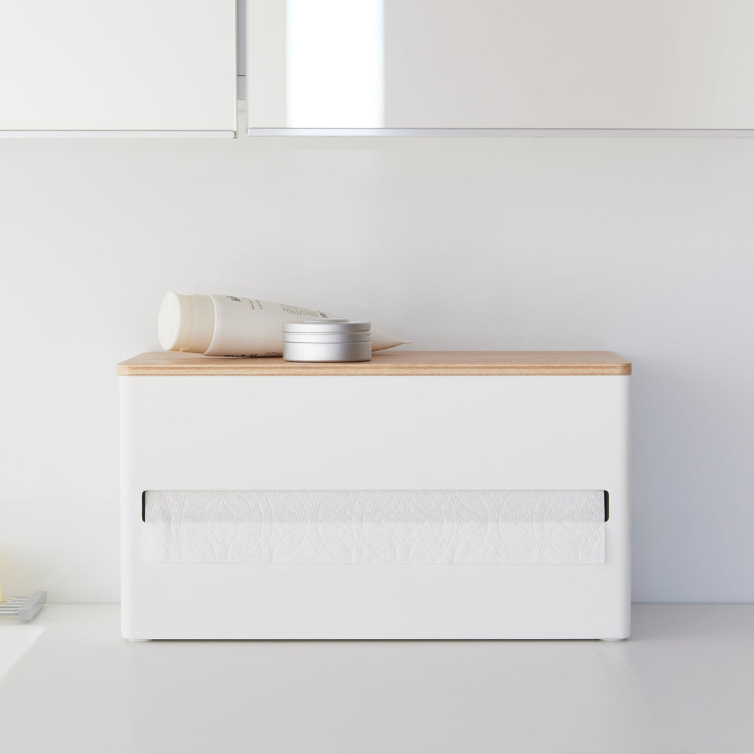 Paper Towel Dispenser - Steel + Wood
