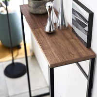 Narrow Entryway Console Table (32" H)  - Steel