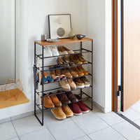 Six-Tier Shoe Rack (34" H)  - Steel
