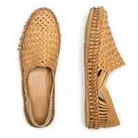 Men's Woven Shoe in Honey + No Stripes