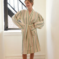 Green Ivory Montauk Long Bathrobe