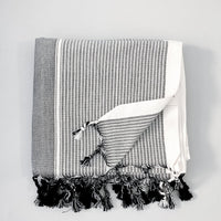 Grey Stripe Tribeca Towel