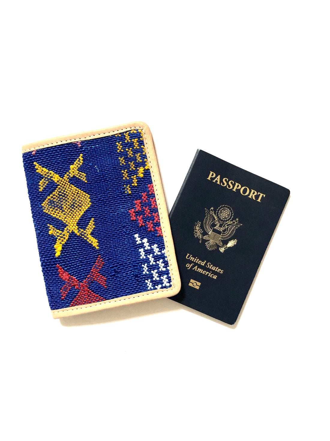 #003 Ink Blue  Sabra Silk Passport Wallet