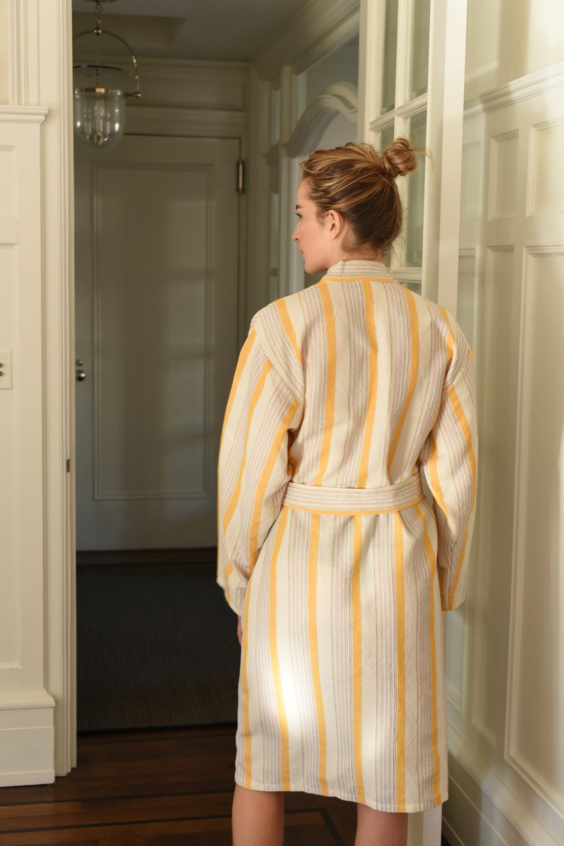 Yellow Ivory Montauk Long Bathrobe