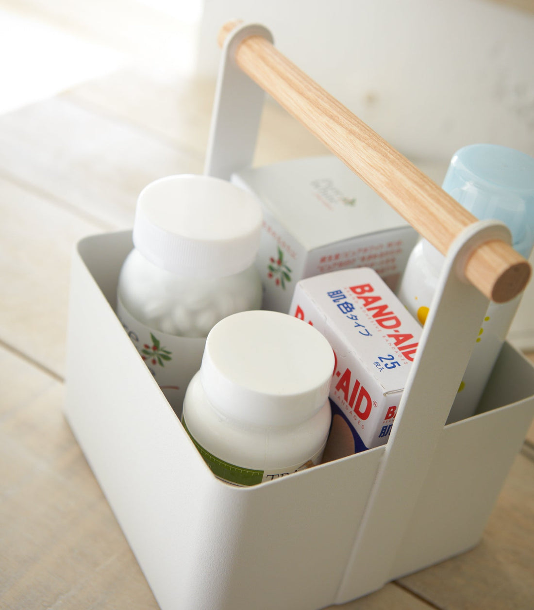 Storage Caddy - Small - Steel + Wood