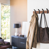 Wall-Mounted Coat Rack - Steel + Wood