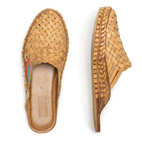 Women's Woven Slide in Honey + Stripes