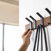 Wall-Mounted Coat Rack - Steel + Wood
