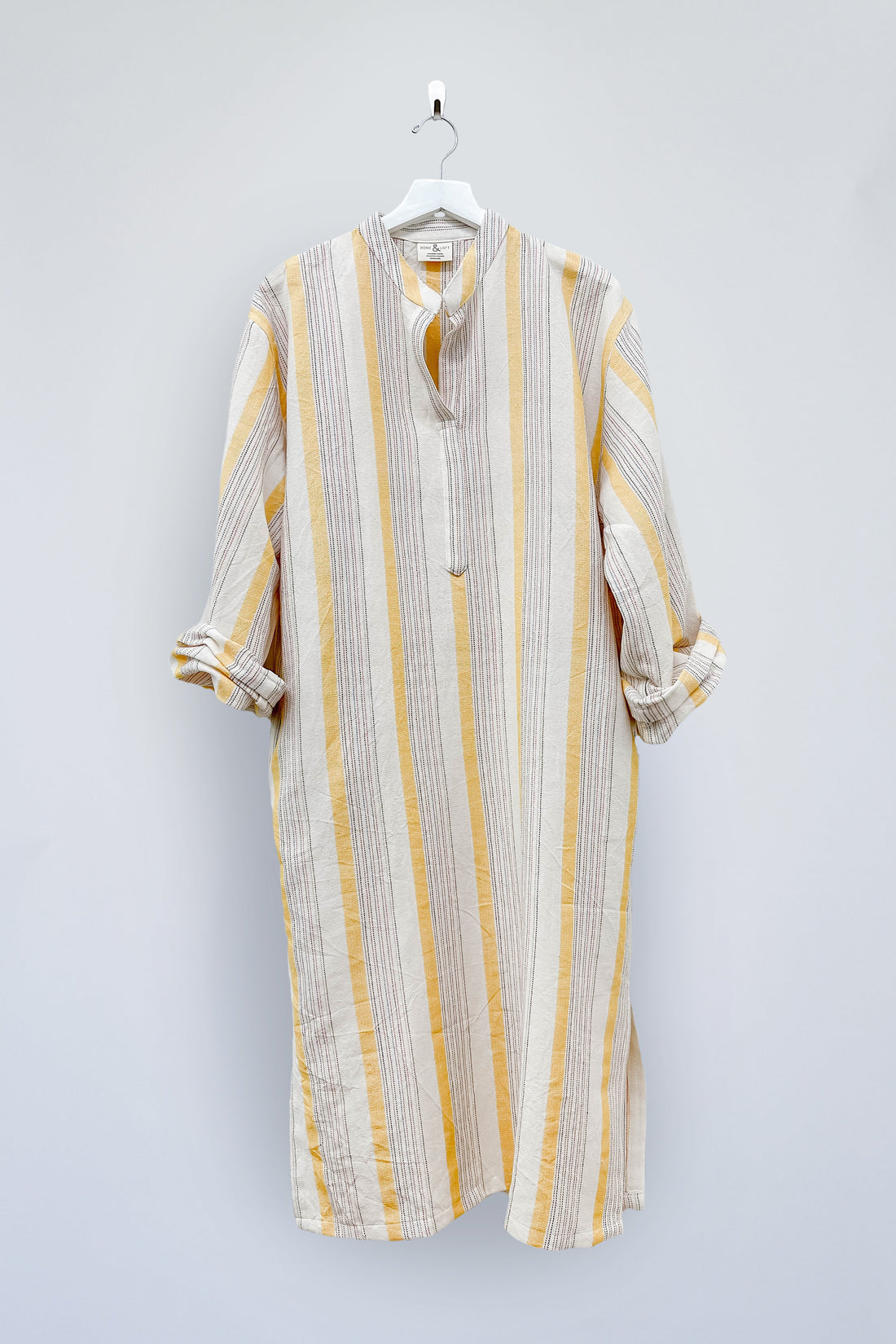 Yellow Ivory Montauk Long Sleeve Maxi Kaftan