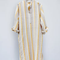 Yellow Ivory Montauk Long Sleeve Maxi Kaftan