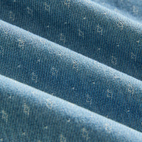 Sonya Slip Dress in Denim Jacquard