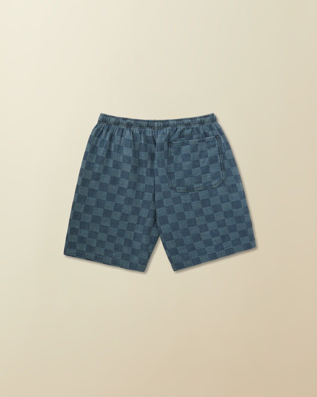 Wharf Short in Patchwork Denim