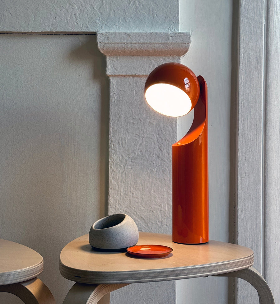 Mono Portable Lamp: Tangerine Orange