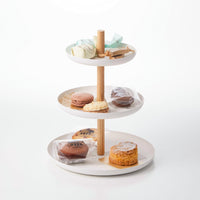 Serving Stand - Steel + Wood