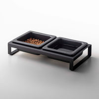 Pet Food Bowl - Steel + Ceramic