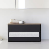 Paper Towel Dispenser - Steel + Wood