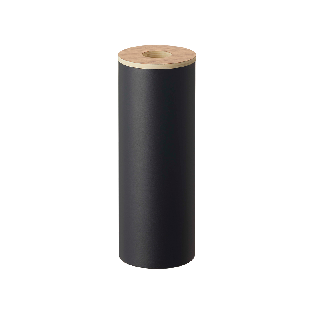 Round Tissue Case - Steel + Wood