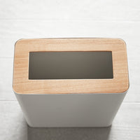 Trash Can - Rectangle - Steel + Wood