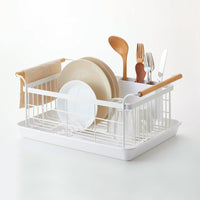 Dish Rack - Steel + Wood