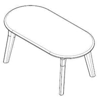 Coffee Table Oval Shape