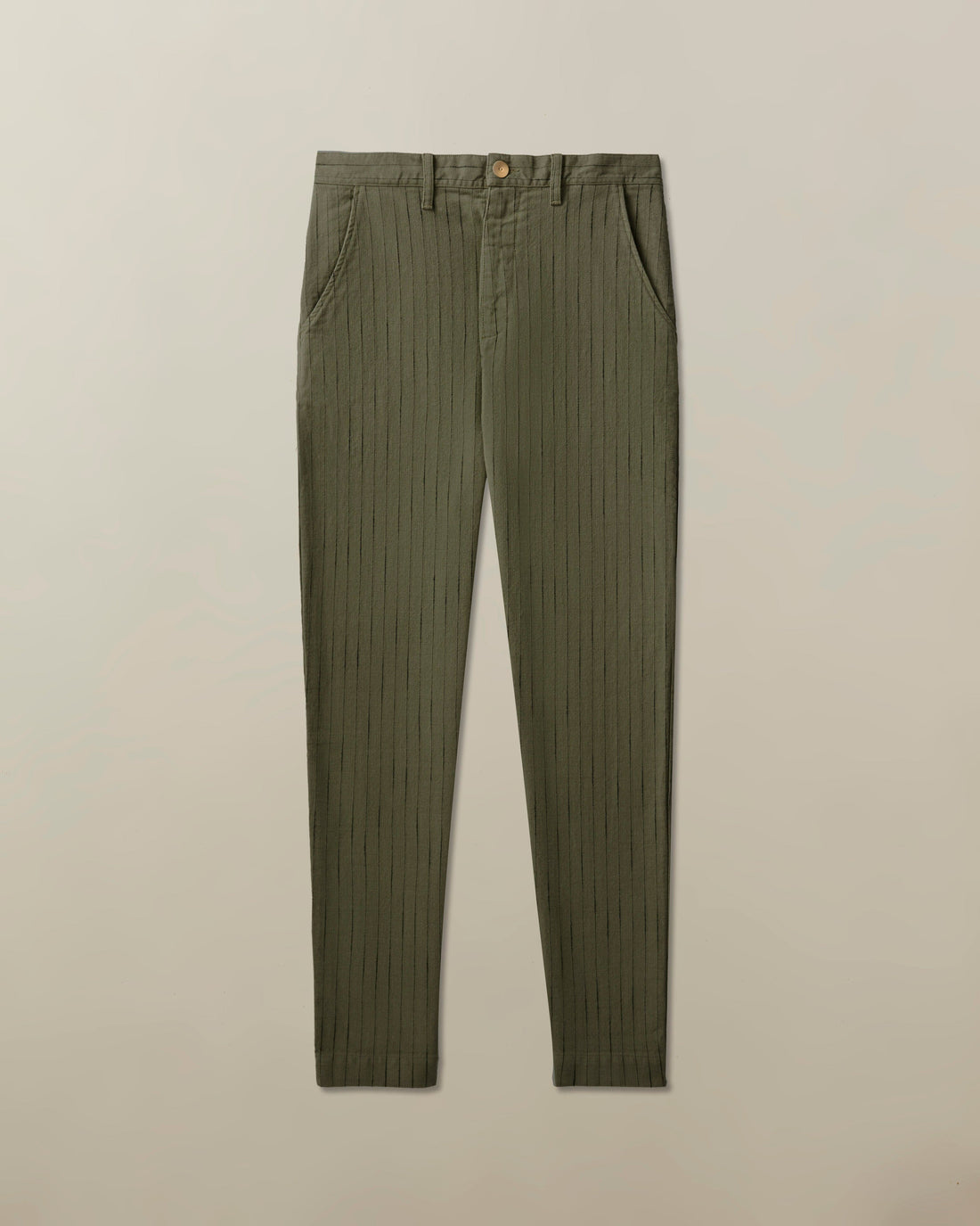 Pilon Trouser in Cotton Stripe