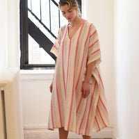 Pink Ivory Montauk V-Neck Kaftan