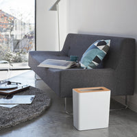 Trash Can - Rectangle - Steel + Wood