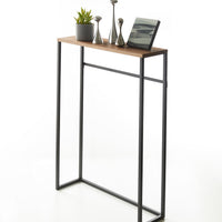 Narrow Entryway Console Table (32" H)  - Steel