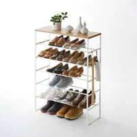 Six-Tier Shoe Rack (34" H)  - Steel