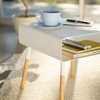 Storage Table - Tall (23" H)  - Steel + Wood