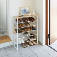 Six-Tier Shoe Rack (34" H)  - Steel