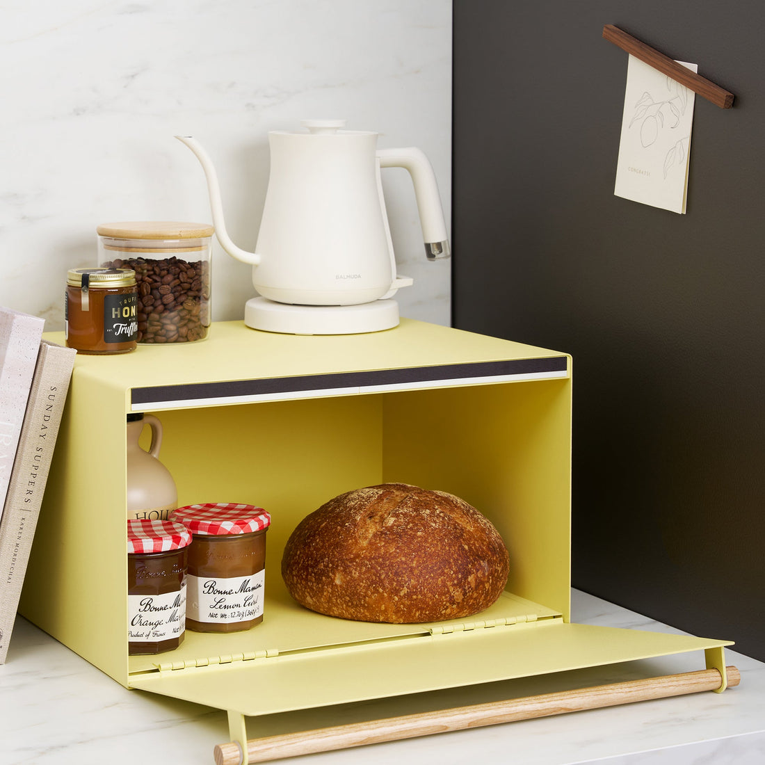 Bread Box - Steel + Wood