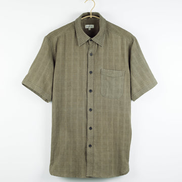 S/S Kabir Shirt in Mockleno Hatch Check Sage