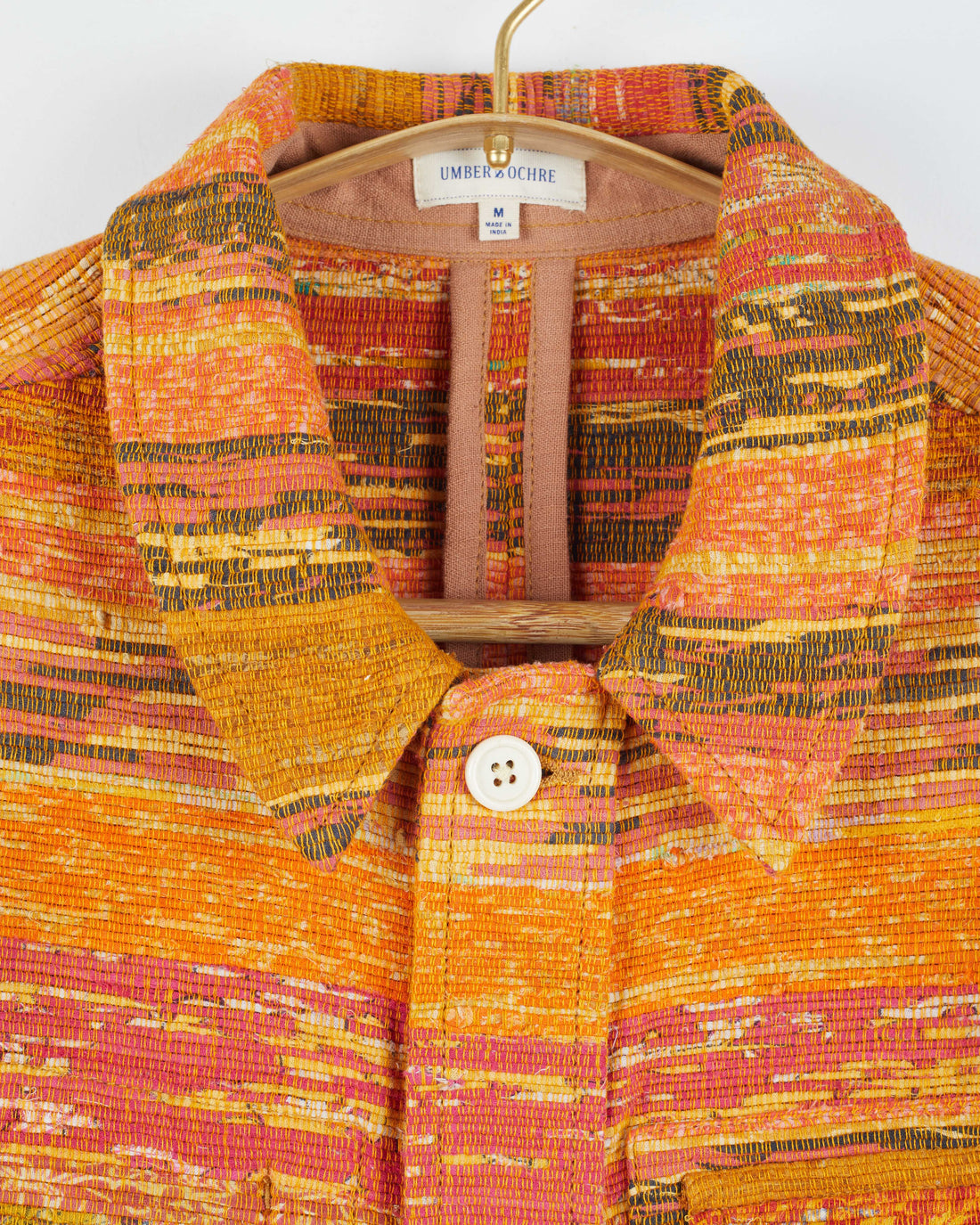 Akash Chore Coat in Khes Multi Stripe Marigold