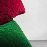 Velvet Quilted Bean Bag Chair with Beans