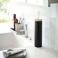 Round Tissue Case - Steel + Wood