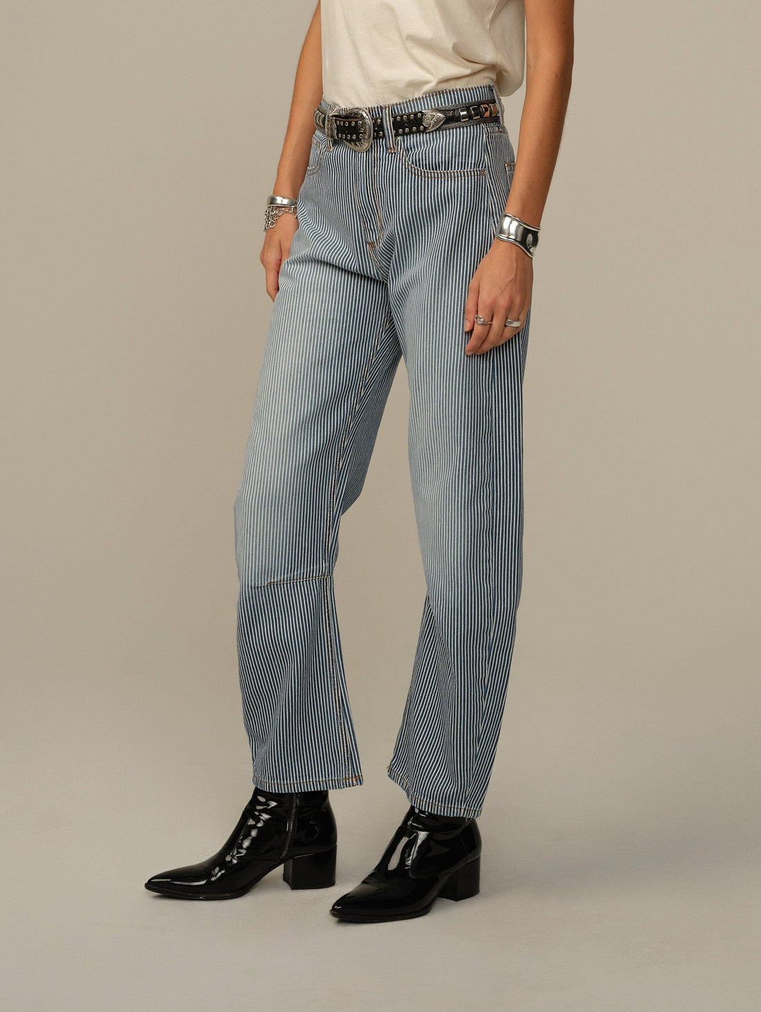 Pilon Pant in Railroad Stripe
