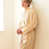 Yellow Ivory Montauk Long Bathrobe