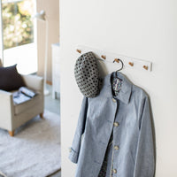 Wall-Mounted Coat Rack - Steel + Wood