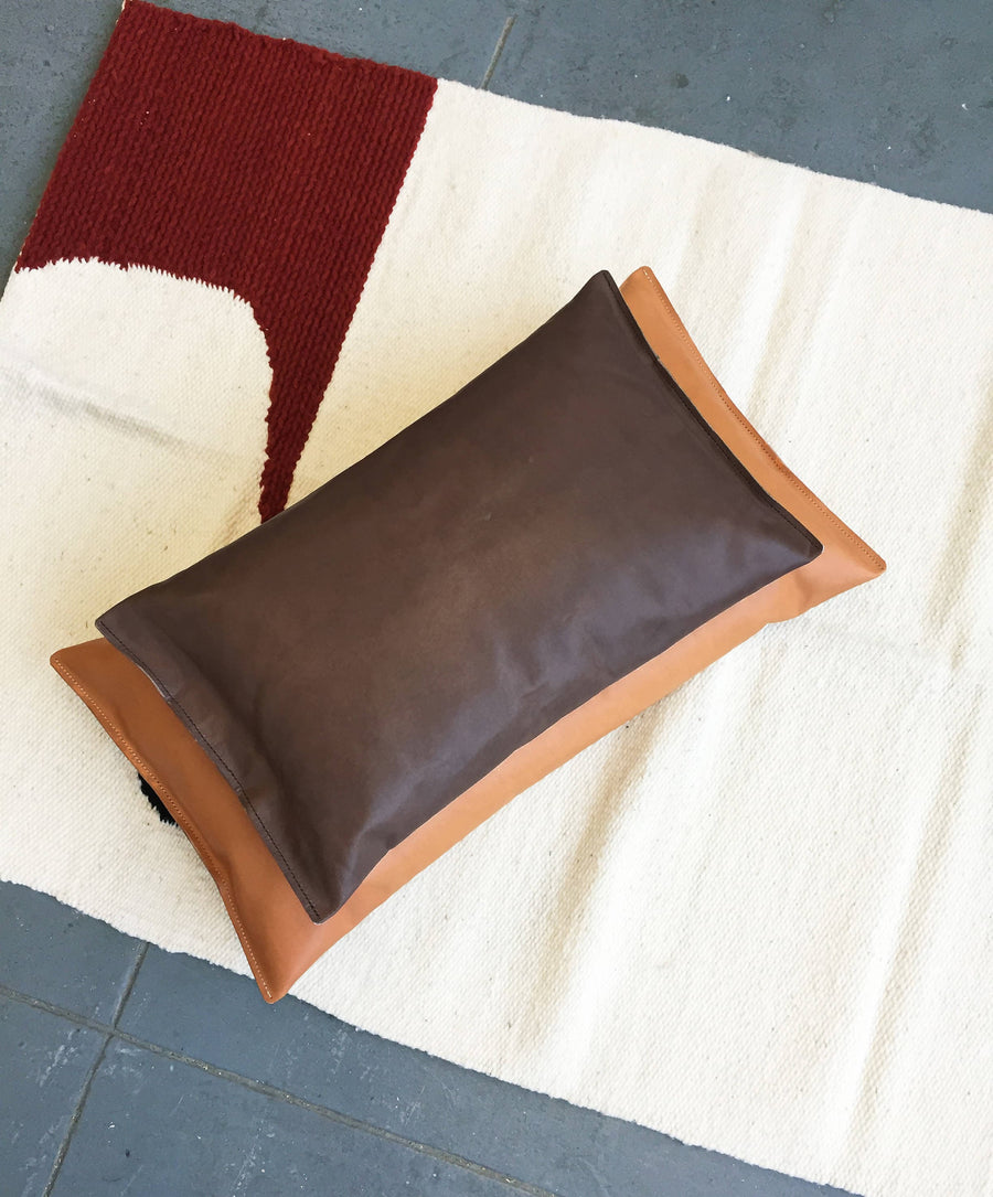 Leather Lumbar Pillow